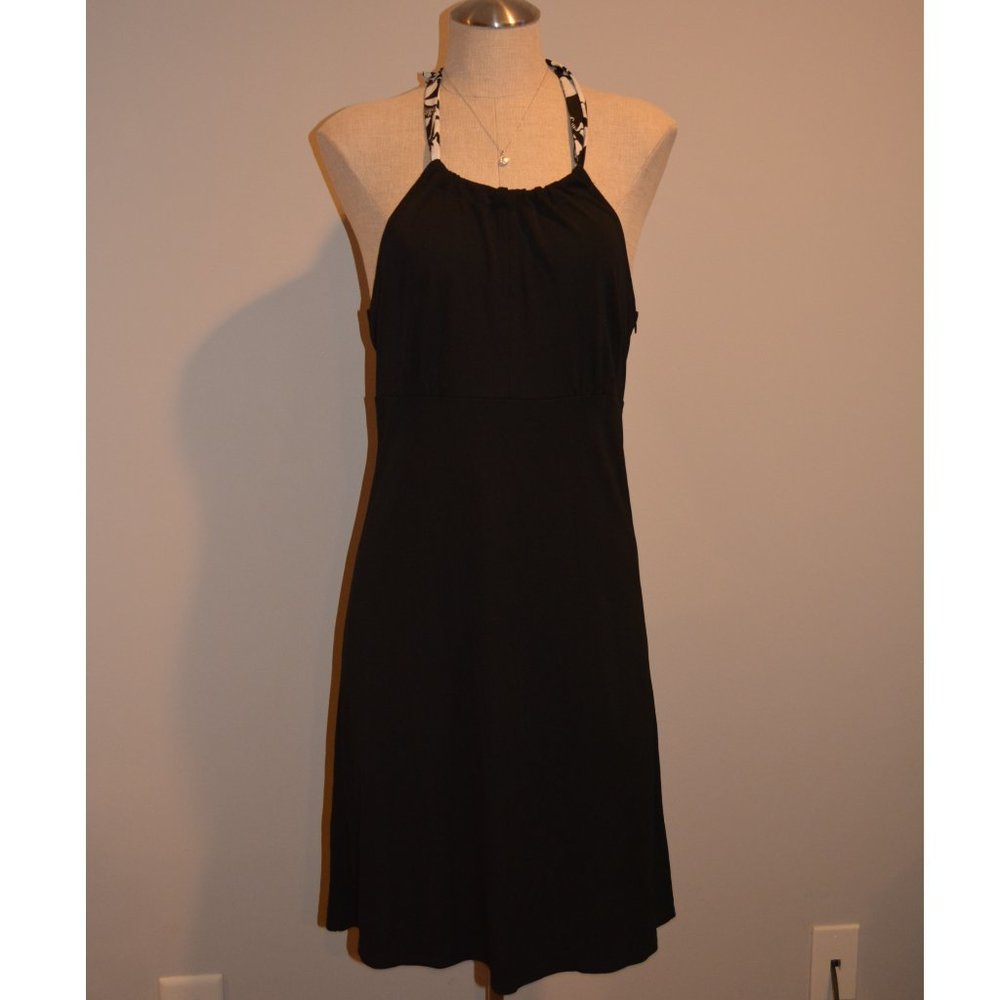 Ann Taylor LOFT Halter Dress with Floral Tie